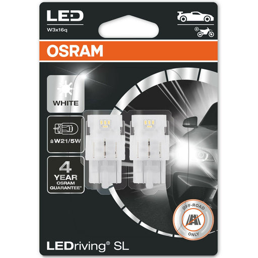 OSRAM LEDriving SL LED W21/5W 6000K Cool White Car Bulb (Twin) W3x16q | 12V Osram  - Dynamic Drive