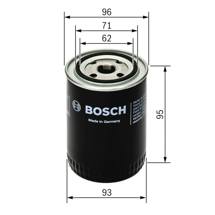 Genuine Bosch Car Oil Filter P3154 fits MG B B GT - 1.8 - 65-80 0451203154