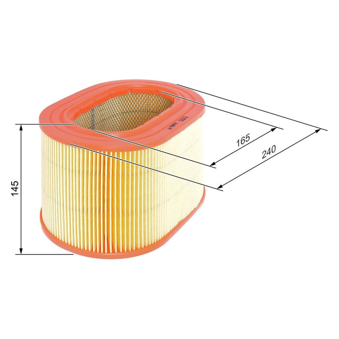 Genuine Bosch Car Air Filter S0557 fits Mitsubishi Shogun TDiC - 2.8 - 94-00 F02