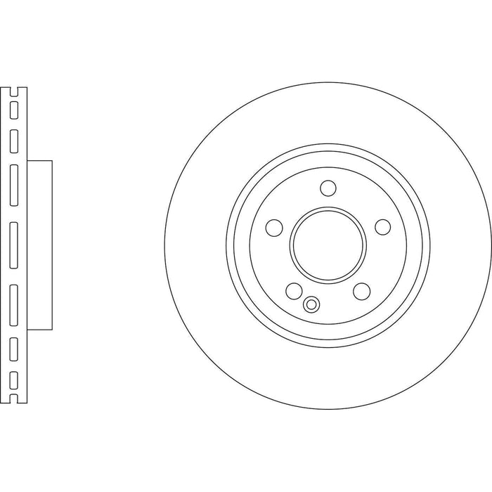 Apec Brake Disc Front Fits Infiniti Q Qx