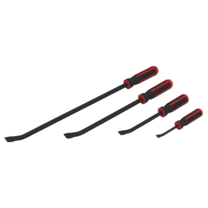 Sealey Angled Pry Bar Set 4pc Heavy-Duty with Hammer Cap AK9105 Sealey  - Dynamic Drive