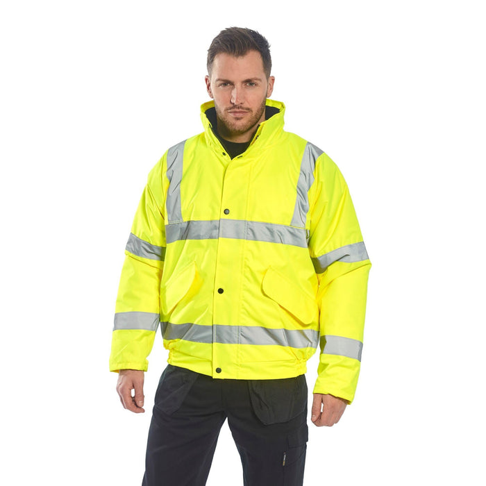 Portwest Hi-Vis Bomber Jacket - Yellow - XX Large Portwest  - Dynamic Drive