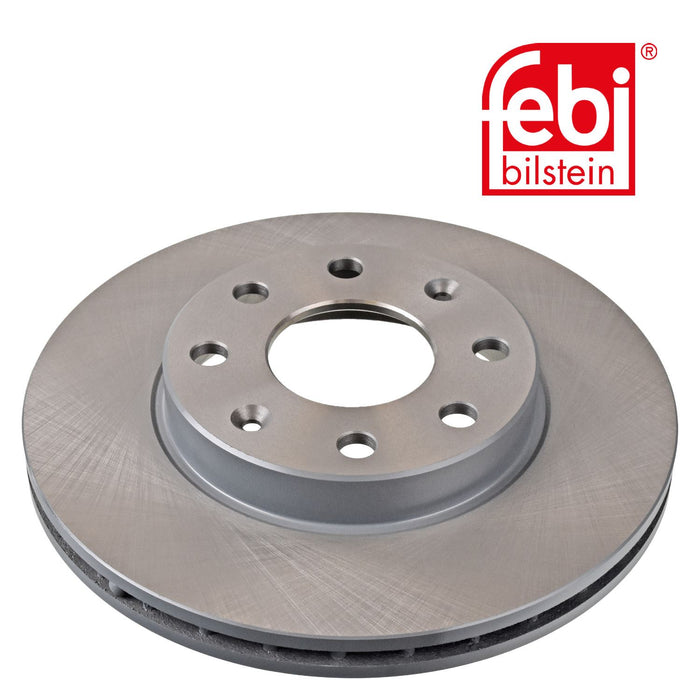 Genuine FEBI Front Brake Discs & Pads Set Vented for Chevrolet Aveo / Kalos