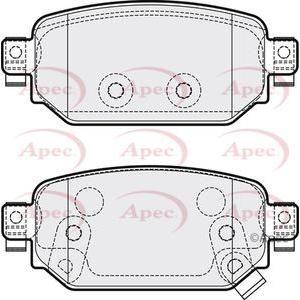 Apec Brake Pads Rear Fits Mazda 3