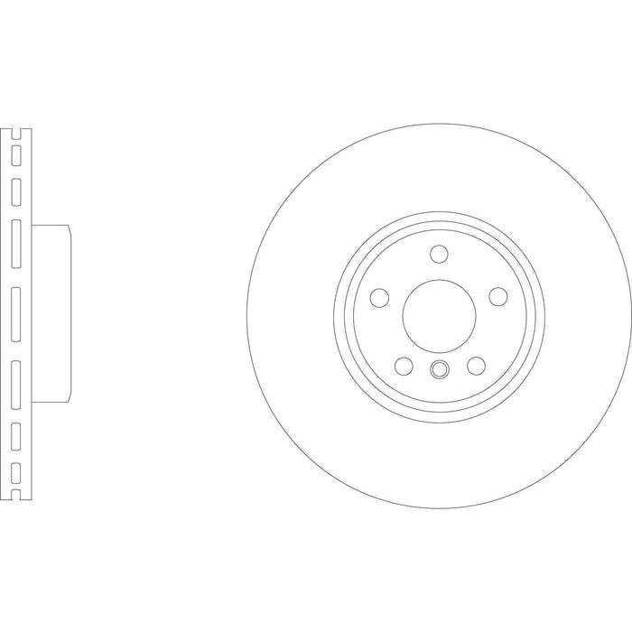 Apec Brake Disc Front Left Fits BMW 3 Series 5 6 7 8 X3 X4 Z4