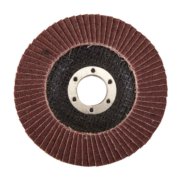 Silverline Aluminium Oxide Flap Disc 115mm 80 Grit Silverline  - Dynamic Drive