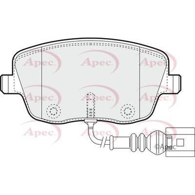 Apec Brake Pads Front Fits Seat Cordoba Ibiza Skoda Fabia Roomster VW P