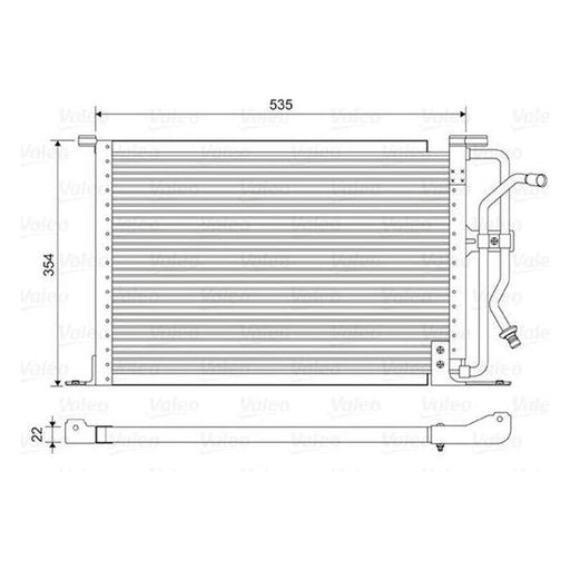 Valeo Air Conditioning Condenser 822627 Automotive Part fits Ford Fiesta Vi Valeo  - Dynamic Drive