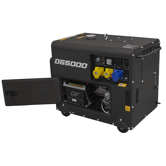 Sealey 5000W Generator 4-Stroke Engine 110/230V DG5000 Sealey  - Dynamic Drive