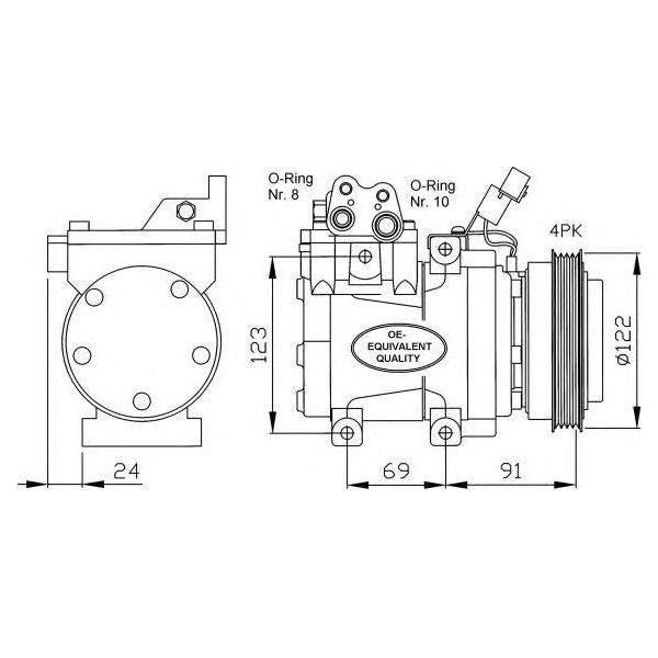 NRF Compressor 32205 NRF  - Dynamic Drive