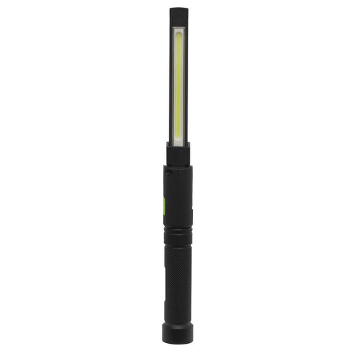 Sealey Rechargeable Aluminium Folding Pocket Light 2 COB & 1 SMD LED LED02G Sealey  - Dynamic Drive