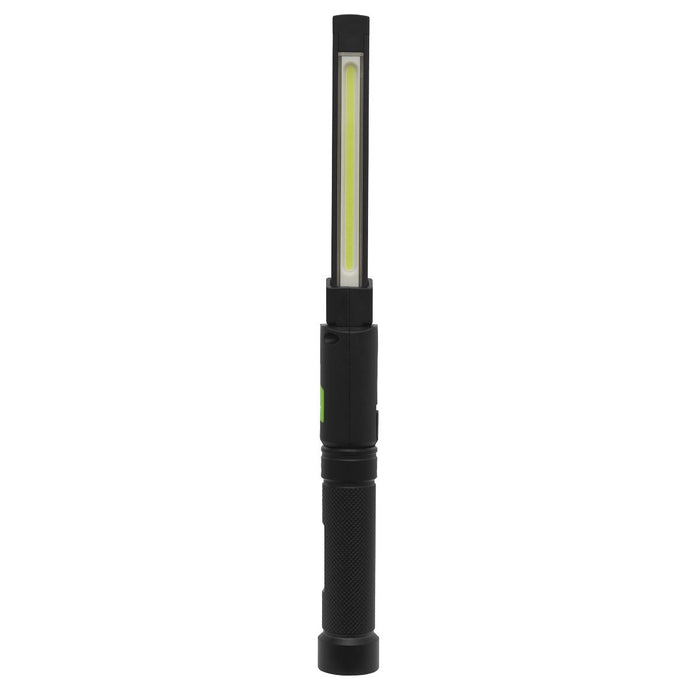 Sealey Rechargeable Aluminium Folding Pocket Light 2 COB & 1 SMD LED LED02G Sealey  - Dynamic Drive