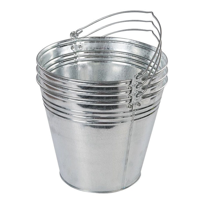 Silverline Galvanised Bucket 3pk 14Ltr