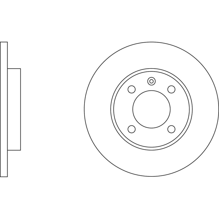 Apec Brake Disc Front Fits Audi 80 Coupe Seat Cordoba Ibiza Toledo VW Caddy Golf