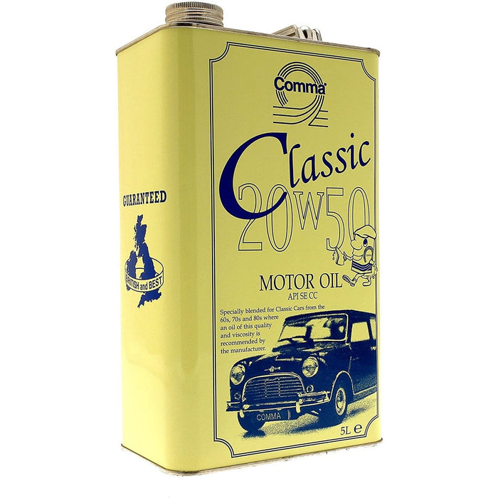 Comma - Classic Motor Oil Car Engine Performance 20W50 Old Engines - 5L