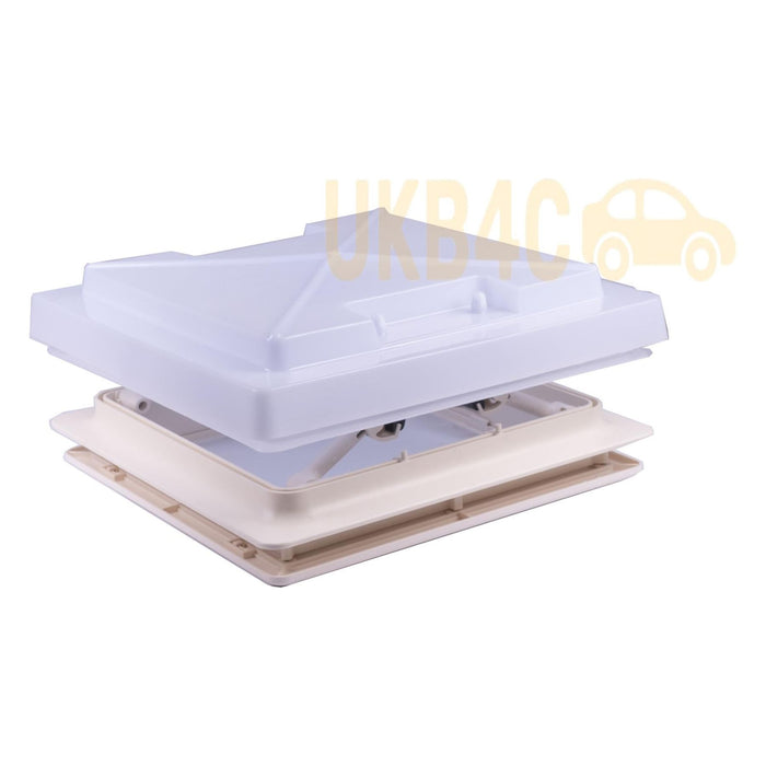 Roof Vent Sky Light Caravan Motorhome 280 x 280mm Flynet White MPK Rooflight MPK  - Dynamic Drive