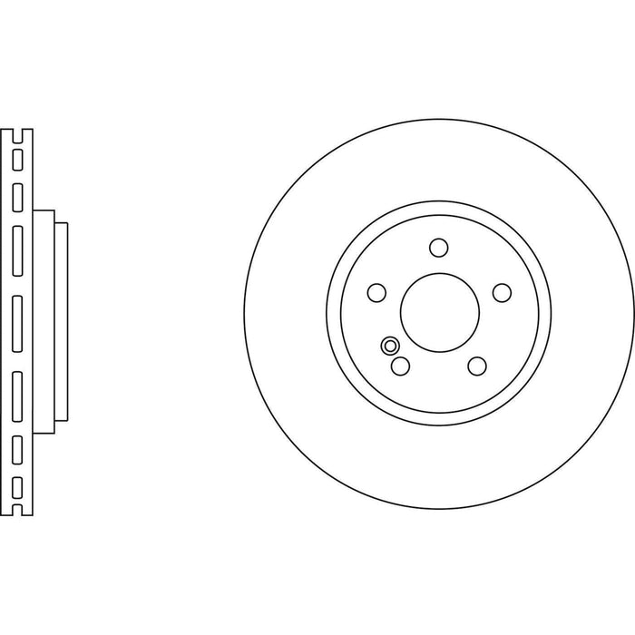 Apec Brake Disc Rear Fits Mercedes Cl Class S Sl