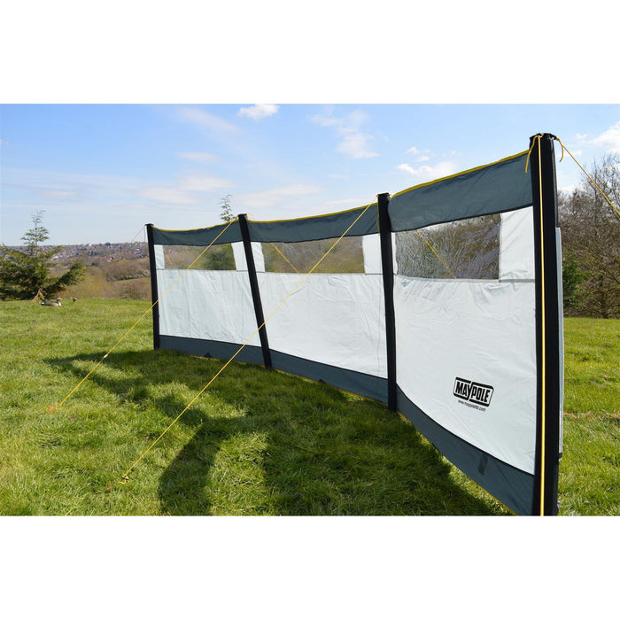 Maypole 3 Panel Inflatable Air Windbreak Blow-Up Camping Caravan With Free Pump