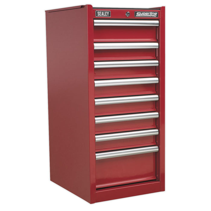 Sealey Hang-On Chest 8 Drawer with Ball-Bearing Slides Red AP33589