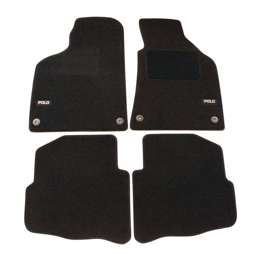 Tailored Logo Velour Carpet Floor Mats for Polo 9N 3Door 2002-2008 Fix UKB4C  - Dynamic Drive