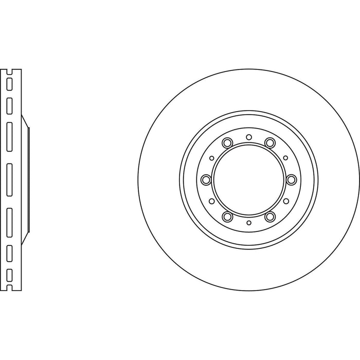 Apec Brake Disc Front Fits Great Wall Steed Isuzu Big Horn Mu Trooper Vehicross