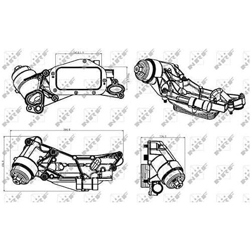 NRF Oil Cooler fits Vauxhall Astra Insignia Mokka / Mokka X Chevrolet Cruze Tra