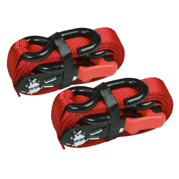 Sealey Slide Ratchet Tie Down 32mm x 3m Polyester Webbing with S-Hooks 1200kg Br