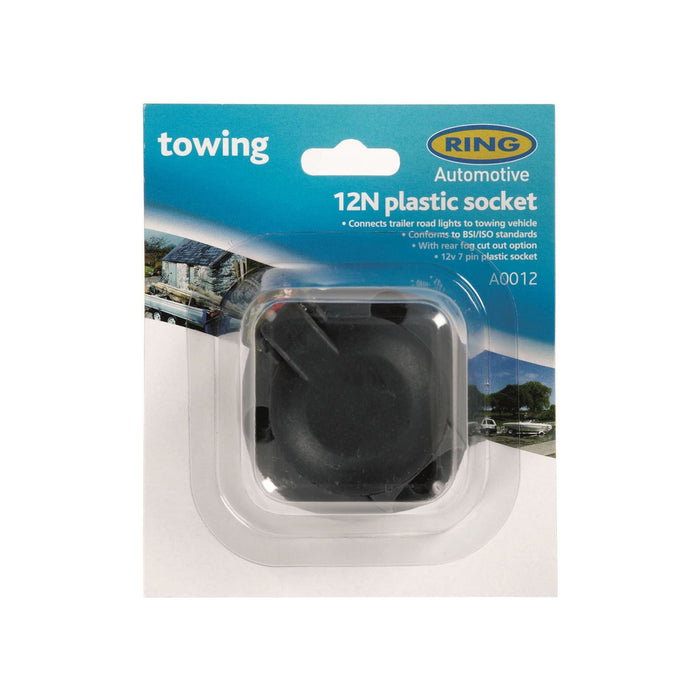 Ring Automotive A0012 12N Plastic Socket (Including Rear Fog Cut Out)