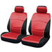 UKB4C Black & Red Steering Wheel Cover & Front Cover Set Washable Airbag Safe Full Protection UKB4C  - Dynamic Drive