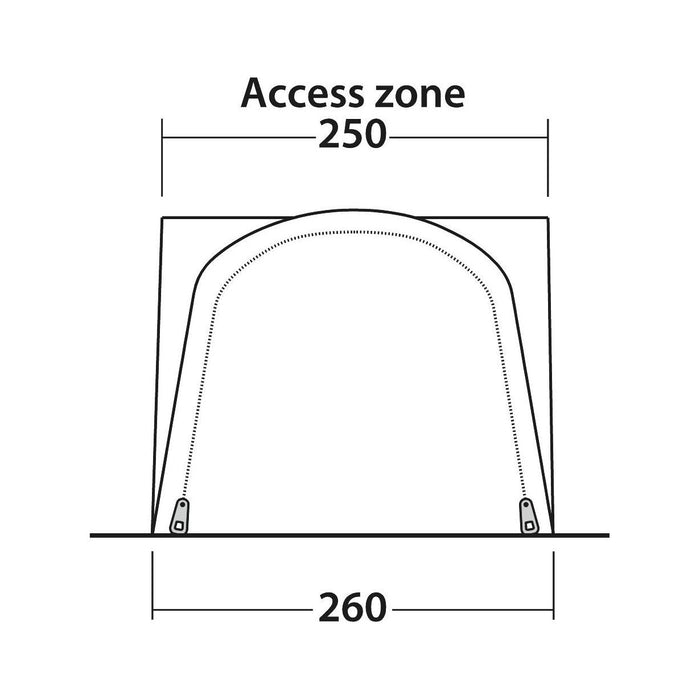 Outwell Newburg 160 Air Drive-Away Campervan Air Awning 175-200cm Outwell  - Dynamic Drive