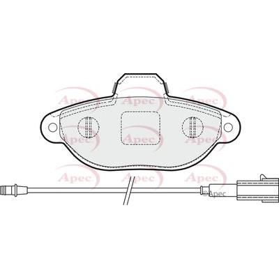 Apec Brake Pads Front Fits Fiat 500