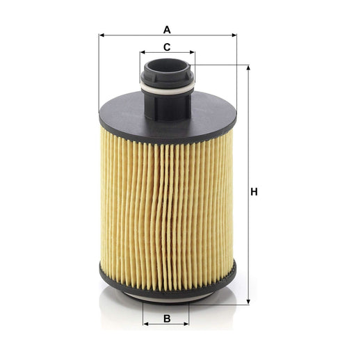 Genuine Mann Oil Filter for GM Insignia 2.0 CDTI HU7004/1X Mann & Hummel  - Dynamic Drive