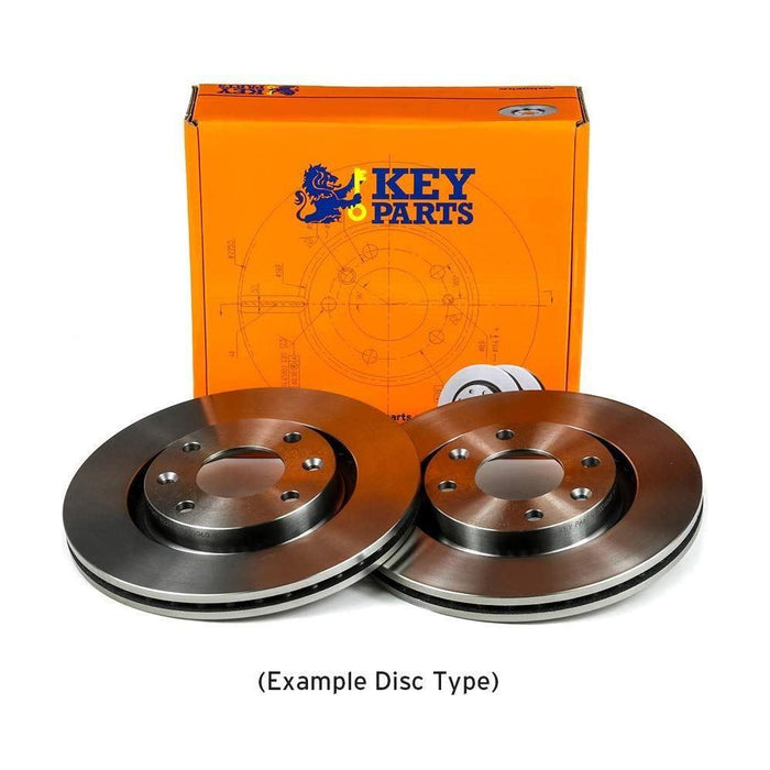 Genuine Key Parts KBD4184 Brake Disc Pair (Rear) Key Parts  - Dynamic Drive