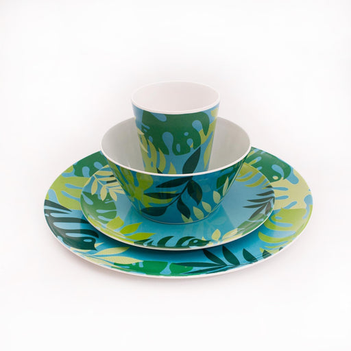 16 Piece Jungle Melamine Tableware Set Summit  - Dynamic Drive