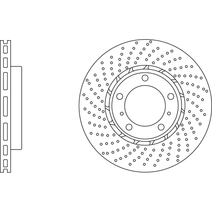 Apec Brake Disc Front Right Fits Porsche Boxster Cayman Handed Off-Side