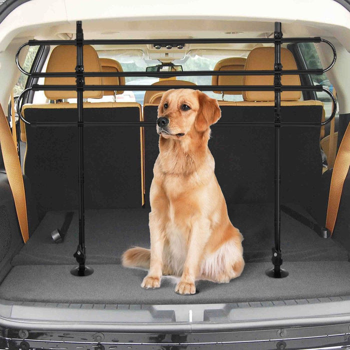 Universal Pet Dog Guard Car Estate Van Adjustable In Black Tube Bars Sakura  - Dynamic Drive