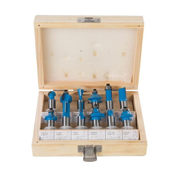 Silverline 12mm TCT Router Bit Set 12pce 12mm