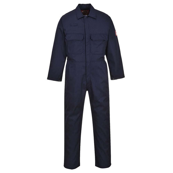 Portwest Bizweld Flame Resistant Coverall - Navy - Large Portwest  - Dynamic Drive