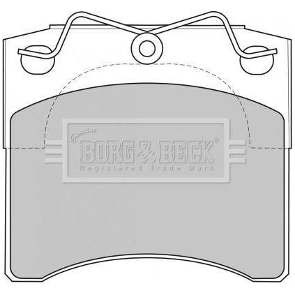 Genuine Borg & Beck Brake Pads fits Volkswagen f R90 approved BBP1572 Borg & Beck  - Dynamic Drive