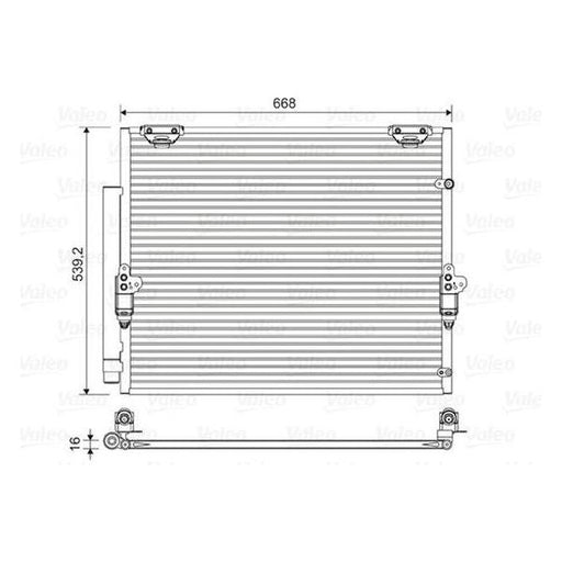 Valeo Air Conditioning Condenser 822621 Automotive Part fits Toyota Land Cruiser Valeo  - Dynamic Drive