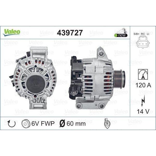 Valeo Alternator 439727 Automotive Part fits Ford Valeo  - Dynamic Drive