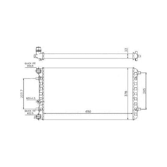 NRF Radiator 509644