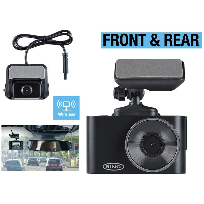 Ring Car Dash Camera Front & Rear HD Wi-Fi & App Enabled GPS & Motion Sensor