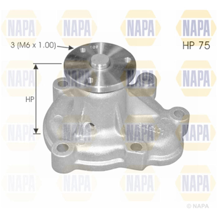 Genuine NAPA Water Pump for Opel Vauxhall Chevrolet 1334073