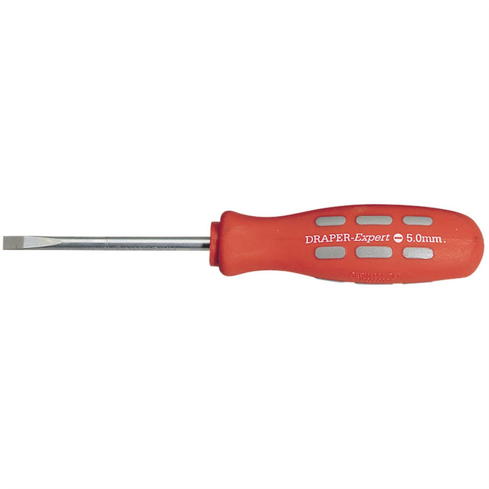 Draper Plain Slot Parallel Tip Mechanic's Screwdriver, 75 x 5.0mm (Sold Loose) Draper  - Dynamic Drive