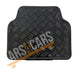 Black Checker Style Shiny Car Rubber Floor Mats Set C1 C2 C3 C4 Saxo UKB4C  - Dynamic Drive