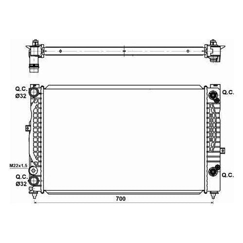 NRF Radiator 529504