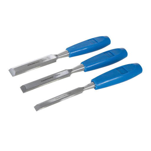 Silverline Wood Chisel Set 3pce 3pce Silverline  - Dynamic Drive