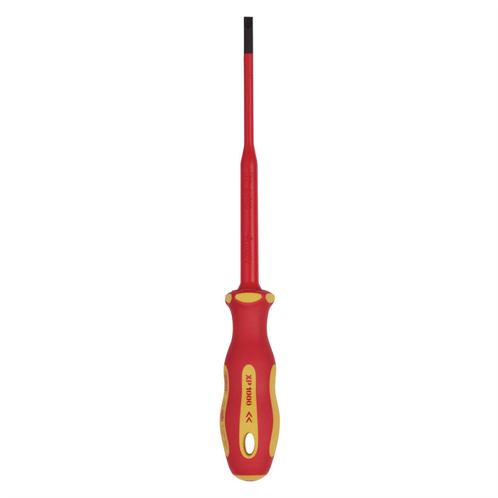 Draper XP1000 VDE Slimline Plain Slot Screwdriver, 3.5 x 100mm 02159 Draper  - Dynamic Drive