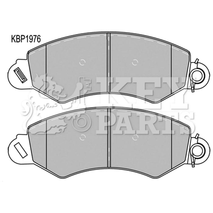 Genuine Key Parts KBP1976 Front Brake Pads-Includes Wear Indicators (Bosch)